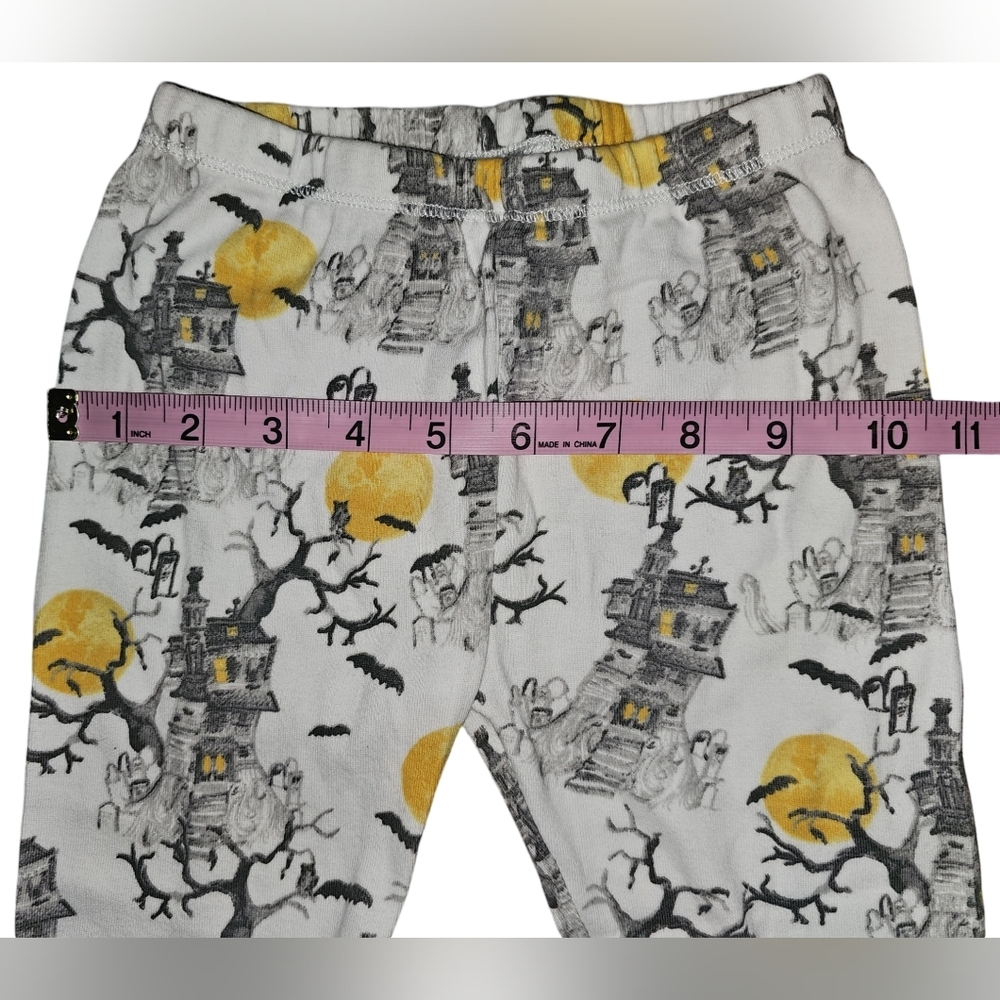 Burt’s Bees Kids Halloween PJ Set Haunted House Organic Cotton Unisex PJ Sz 3T - Picture 9 of 16